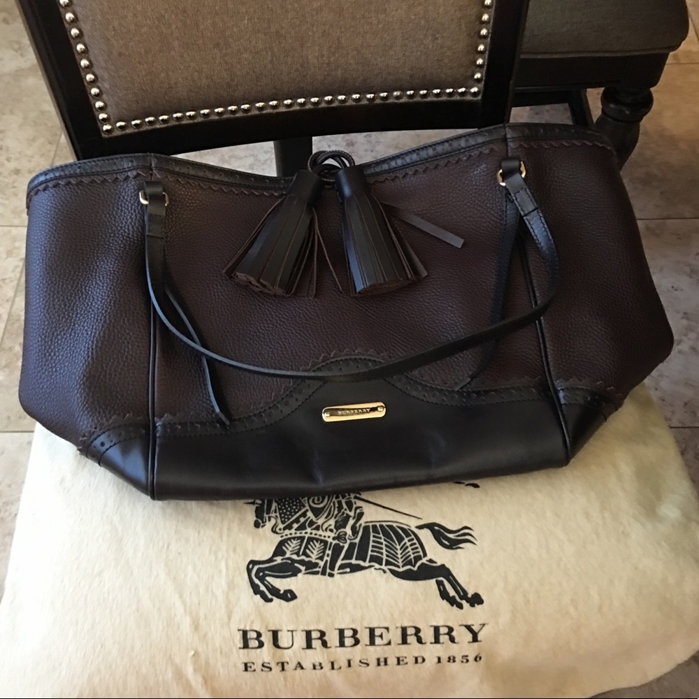 Burberry Large Tote with Tassels